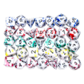 Pikkukuva 4 / 10: 7kpl/ set DND Dice Polyhedral Nopan VÄRIN VAIHTO 1 VÄRI color changing 1