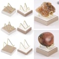 Miniatyrbilde 6 av 10: Krystallkulebase glasskuleholder WHITE M White M