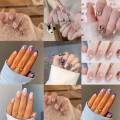Miniatyrbillede 6 af 10: 24 stk. False Nails Short Square Z-137 Z-137 Z-137