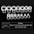 Miniatyrbillede 4 af 10: 14/22 Stk Fiskestang Wire Ring Fiskeline Guide 21MM 21mm setLuminous
