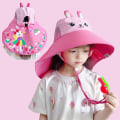 Miniatyrbilde 1 av 9: Beach Caps Barn Solhatt ROSA Pink