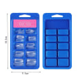 Miniatyrbild 2 av 6: 100st/kartong False Nails Tips Hel & Cover falska naglar TRANSPARENT FRENCH STYLE-FRENCH STYLE