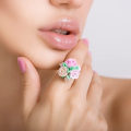 Miniatyrbillede 6 af 6: Polymer Clay Øreringe Forme Rose Mold