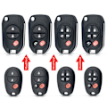 Miniatyrbillede 8 af 10: Fjernbetjent bilnøgleskal Bilnøgleetui 3 KNAPPER 3 KNAPPER 3 Buttons