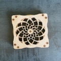 Pikkukuva 5 / 8: Lotus Flower -juomaaluset, puinen kuppimatto 4 4 4