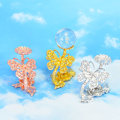 Miniatyrbillede 5 af 10: Butterfly Display Base Holder Krystalkugle Display Stand GULD Gold