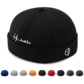 Miniatyrbilde 3 av 10: Bomull Docker Cap Beanie Hats RØD RED
