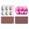 Miniatyrbillede 1 af 10: 4stk Kanin Chokolade Forme Chokolade Forme Bogstav Forme Til