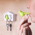 Miniatyrbilde 6 av 9: Bird Key Holder Nøkkelring GUL yellow