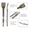 Miniatyrbilde 3 av 10: Buet flat meisel slagbor 3 STK 3Pcs