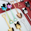 Pikkukuva 5 / 10: 5 kpl Kahvilusikka Lapio Tl MUSTA POINTED POINTED Black Pointed-Pointed