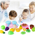 Miniatyrbild 10 av 10: 25st/35st Skär frukt Set Leksaker Matleksak 25st 25pcs