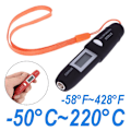 Miniatyrbillede 9 af 10: Digitalt Infrarødt Termometer Pen Termometer RØD Red