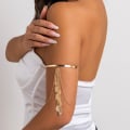 Miniatyrbillede 5 af 9: Arm Armbånd Overarm Cuff GULD Gold