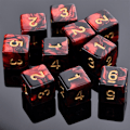 Miniatyrbild 5 av 10: 10 st/ set DND-tärningar polyedriska tärningar STYLE 02 STYLE 02 Style 02