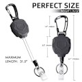 Miniatyrbillede 2 af 10: Udtrækkelig badgeholder Heavy Duty SET2 SET2 Set2