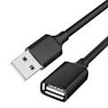 Miniatyrbillede 1 af 10: 2 STK USB Datakabel Forlænger Datakabel SØLV 1M Silver 1M