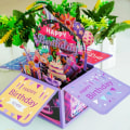 Miniatyrbillede 9 af 10: 3D Pop-up buket papirblomster 23 23 23