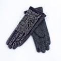 Miniatyrbillede 5 af 10: Rhinestone Handsker Varme Handsker SORT SORT black