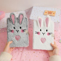 Miniatyrbillede 9 af 10: Tegneserie Plys Notesblok Pocket Notebook HVID White