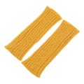 Miniatyrbild 5 av 10: Långstickade handskar Fingerless vantar Armvärmare CAMEL camel