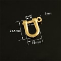 Miniatyrbilde 1 av 10: Karabinkrok D buestifter 6MMSTYLE 1 STIL 1 6mmStyle 1