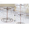 Pikkukuva 3 / 6: Wine Glass Flight Server Stand lasit Näytä Tree Stemware Bronze Double Layers-Double Layers