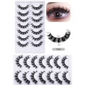 Miniatyrbilde 6 av 10: Faux Mink Lashes Cat Eye Lashes 7026 7026 7026