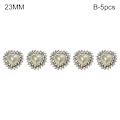Miniatyrbillede 1 af 10: 5 stk Hjerteformede knapper Skjorteknapper 23MMB-5STK B-5STK 23MMB-5pcs