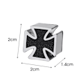 Miniatyrbillede 2 af 10: Ventilstammehætte Støvtæt dæksel SORT black