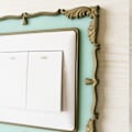 Miniatyrbilde 8 av 9: Lysbryterdeksel Surround Socket Ramme KAFFE coffee