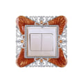 Miniatyrbild 1 av 10: Single Light Switch Cover Sockel Surround Frame KAFFE coffee