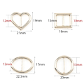 Pikkukuva 2 / 9: 10kpl/ set Slider Solki Vyön solki KULTA NELIKULMINEN NELIKULMINEN gold Rectangular-Rectangular