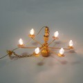 Miniatyrbillede 9 af 10: Dukkehus-lysekrone Dukkehusmøbler 2 2 2