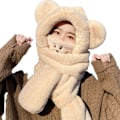 Miniatyrbild 7 av 10: Halsdukshandskar Set Bear Ear Hat FÄRG 2 FÄRG 2 Color 2