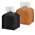 Miniatyrbillede 5 af 10: PU Læder Tissue Box BRUN brown