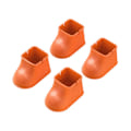 Pikkukuva 1 / 10: 4 kpl/ set Tuolin cover Tuolin jalkatyyny ORANSSI NELIÖ Orange Square-Square