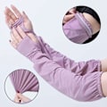 Miniatyrbild 9 av 10: Ice Silk Sleeves Lösa Armärmar VIT white