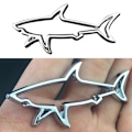 Miniatyrbillede 6 af 8: 2 stk Car Styling Sticker Emblem Badge Decals SORT 2 STK Black 2Pcs