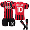 Miniatyrbillede 1 af 2: AC Milan Hjemmefodboldtrøje til børn 2024-2025 No. 10 R. Leão 16