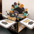 Miniatyrbillede 1 af 10: 3D pop-up buket papirblomster 1 1 1
