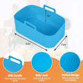 Miniatyrbilde 4 av 7: 2 stk. Silikon Gryte BBQ Plate Pan Passer til NINJA Air Fryer grey