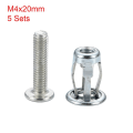 Miniatyrbild 1 av 10: 5 st/pack Kronbladnitar Låsmutter 5 SET M4X20MM 5 SET M4X20MM 5 Sets M4x20mm