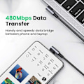 Miniatyrbillede 2 af 10: Type C-kabel USB-C-dataledning GRØN 2M Green 2m