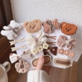 Miniatyrbillede 5 af 10: 2 stk Plyshårclips Hårklemmer 9 9 9