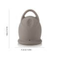 Miniatyrbillede 2 af 10: 2STK Menstruationskop Træk Ring Menstruationskop BRUN Brown