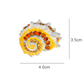 Miniatyrbilde 2 av 8: Conch Brosjer Emaljert Pin GUL Yellow