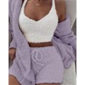Pikkukuva 1 / 10: Set 3-osainen fleece-pyjamat PURPLE S Purple S