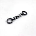 Miniatyrbillede 1 af 10: 2 stk Taskeforlængerkæde Firkantet spændekæde SORT 2 STK 2 Black 2 Pcs 2 cells-2 Pcs 2 cells