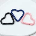 Miniatyrbillede 5 af 9: 5 stk Spring Heart-Ring Spænder Karabinhage 3 3 3